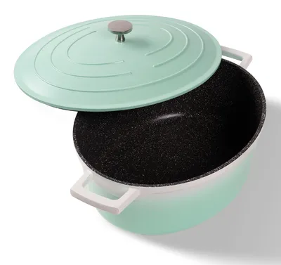 Immagine prodotto di STONELINE® Cocotte ovale 32x25 cm Menta | con coperchio