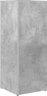 Image de vidaXL Support de parasol Béton Gris 25 x 24,5 x 64 cm Bois composite