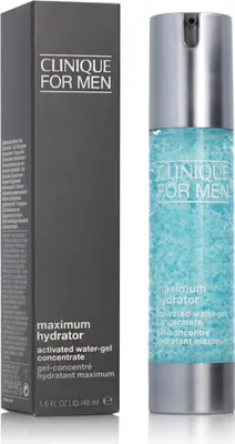 Produktbild von Clinique For Men Maximum Hydrator Activated Water-Gel Concentrate, Männer, 48 ml, Gel, Universal, Feuchtigkeitsspendend, Auffrischend, Beruhigend, 72 h
