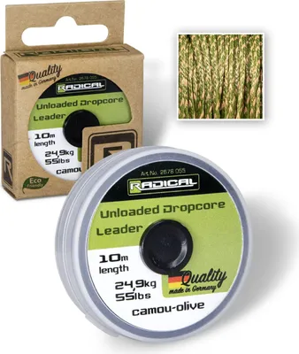Produktbild von Radical Unloaded Dropcore Leader Karpfen Material 10m 24,9kg