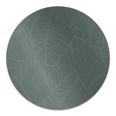 Produktbild von Rundmatte - Stuhlunterlage Bürostuhlunterlage - Rund Ø 100 cm - Bodenmatte - Fußmatte - Wasserblatt