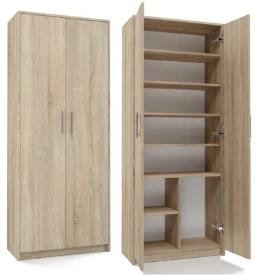 Produktbild von Büro Regal Zimmer Büro Tür Oliv 2D Sonoma Eiche