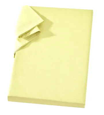 Produktbild von Linon Betttuch aus 100% Baumwolle ohne Gummizug Gelb 150 x 250 cm