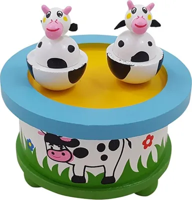 Image de Planet Happy Boîte à musique Vache - Jouets musicaux pour enfants