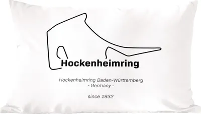 Produktbild von MuchoWow® Zierkissen Sofakissen Wohnzimmer Dekokissen 60x40 cm F1 - Hockenheim - Rennstrecke - Kopfkissen - Polster mit Foto