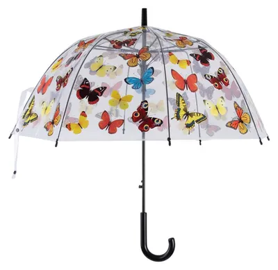 Image de Parapluie à imprimé papillons - Multicolore - D 83 x H 81,5 cm