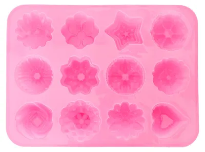 Produktbild von 12-Gitter-Silikonform zum Selbermachen, Schokolade, Kuchen, Pudding, Fondant, Backform, Küchenbedarf