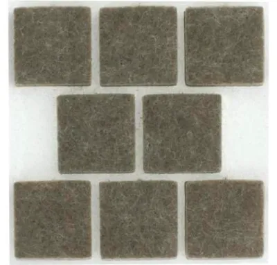 Produktbild von Tarrox Filzgleiter 25x25x6 mm eckig braun 8 Stück selbstklebend