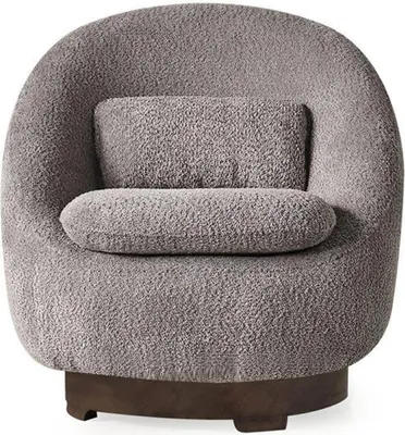 Immagine prodotto di Poltrona da salotto seduta grigia design imbottita arredamento moderno
