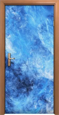 Produktbild von Türposter 90x200 cm Türaufkleber Türtapete Türfolie Klebefolie Abstrakte fantastische blaue Wolken