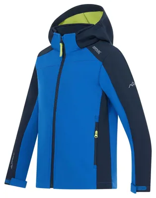 Produktbild von Regatta Softshelljacke Kinder mit Kapuze Haydenbury, Farbe:Blau, Kinder Größen:152