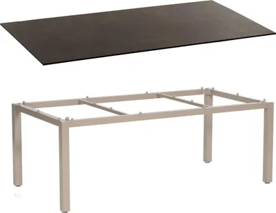Produktbild von Sonnenpartner Gartentisch Base 200x100 cm Aluminium champagner Tischsystem
