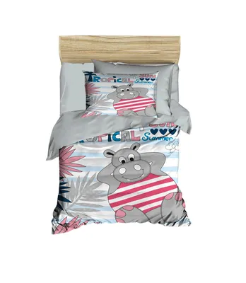 Produktbild von L'Essentiel Linge de Maison, PH124, Baby-Bettbezug-Set, Grau, 100 x 150 cm