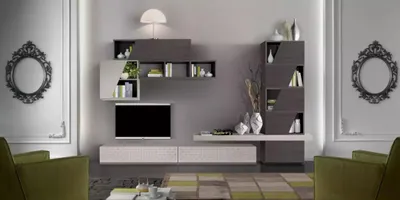 Obrázek produktu pro Obývací stěna police obývací pokoj skříně design tv moderní