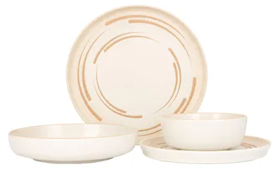Image de Service de table Rinart (taille moyenne) - Costa - 24 pièces - Pour 6 personnes - En porcelaine