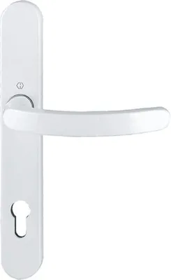 Produktbild von Schmalrahmen-Halbgarnitur Hoppe 1931755 Luxembourg 1500/3357SN PZ Lochabstand 92 mm weiß
