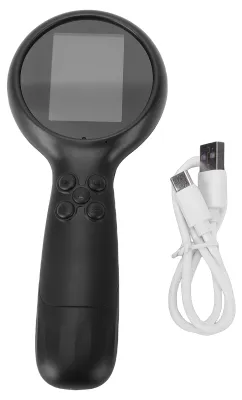 Obrázek produktu pro Dětský mikroskop, 2 MP, 8násobný zoom, digitální ruční přístroj, s 2palcovým displejem, pro chlapce i dívky, černý
