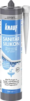 Produktbild von Knauf Sanitär Silikon zementgrau 300 ml