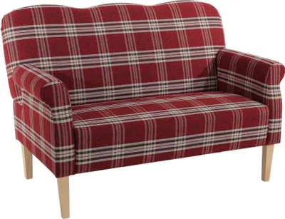 Produktbild von Küchensofa Karin Bezug Flachgewebe Buche natur / rot 21907