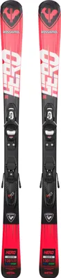 Image de ROSSIGNOL Hero JR Ski + Kid 4 GW fixation de ski (100-140cm) Ensemble de ski pour enfants rouge 100 cm