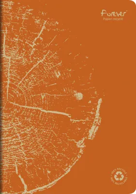 Produktbild von Forever 5x Heft A4, 48 Bl liniert, Weißes RC Papier 90g - Rostorange 684665C