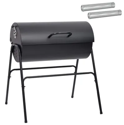 Produktbild von vidaXL Fassgrill mit 2 Kochrosten 3 stk. 80 x 73 x 90 cm Metall