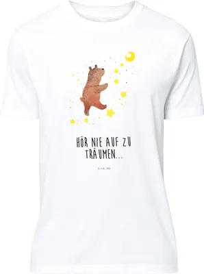 Produktbild von Mr. & Mrs. Panda T-Shirt Bär Träume - Weiß - Geschenk, oberteil, Träumen, Traum, Lustiges, Shirt, Teddy, Traumdeutung, S, Tshirt