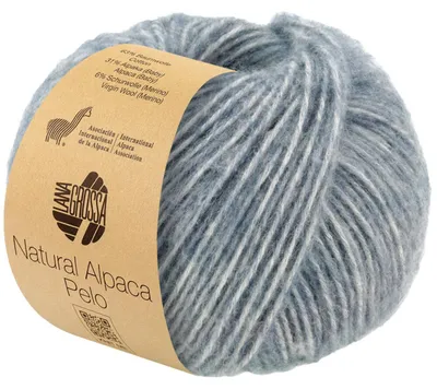 Produktbild von Lana Grossa - Natural Alpaca Pelo 0017 graublau meliert