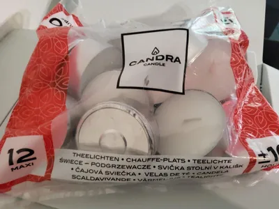 Produktbild von Candra Candle Teelichter XL 12 Stück, 10 Std. Brenndauer