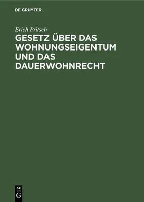 Produktbild von Gesetz über das Wohnungseigentum und das Dauerwohnrecht