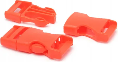 Produktbild von 10 Stück Kunststoffschnallen, 20 mm, rot