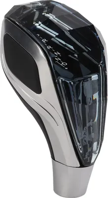 Imagen del producto de Pomo para palanca de cambios de coche, con luces LED, diseño de cristal, cambio automático de 7 colores y activación por contacto, compatible con roscas M12, M10 y M8