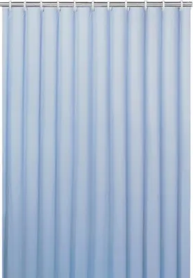 Image de DuraHome Rideau de douche 180 x 200 cm PEVA, bleu