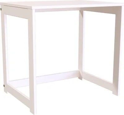 Productafbeelding van Bureau van massief hout, model Alban - Wit