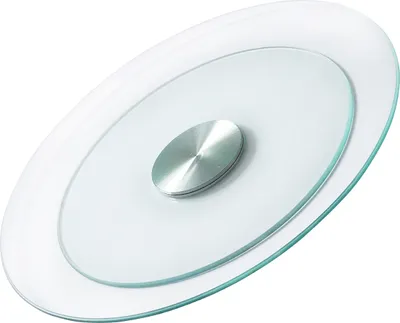 Zdjęcie produktu dla Stół obrotowy VEVOR 51 cm (obracany o 360°, okrągły, przezroczysty) obrotowa taca wykonana z hartowanego szkła, płynny i cichy obrót