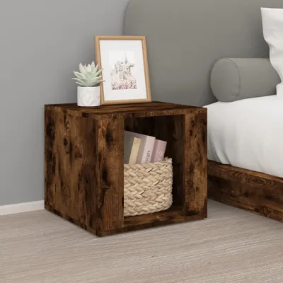 Obrázek produktu pro vidaXL Noční stolek Smoked Oak 41x40x36 cm výrobek ze dřeva