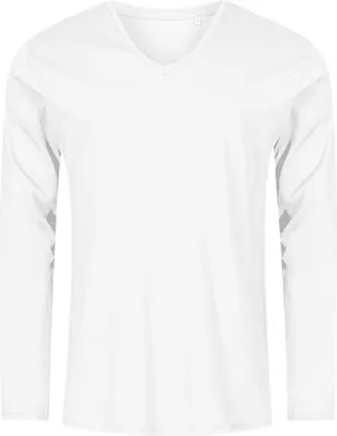 Produktbild von X.O V-Ausschnitt Langarmshirt Herren, Weiß, M