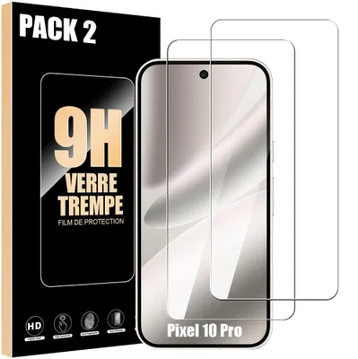 Image de Pack-2 Verre Trempé pour Google Pixel 10 Pro - Protection d'écran Transparent 9H Antichoc Anti-Rayures