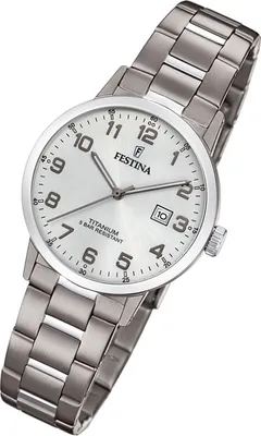 Produktbild von Festina Damen Uhr Klassik F20436/1 Titan Analog Armband-Uhr silber UF20436/1