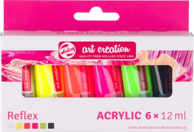 Produktbild von Talens Art Creation Acrylfarben-Set Reflex, 6x12ml