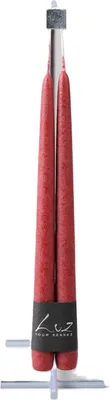 Productafbeelding van Rasteli Luz Geurkaarsen - Tafelkaarsen, Rood, Diameter 2,20 cm, Hoogte 30 cm, 3 stuks per verpakking