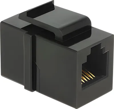 Image de DeLOCK 86390, RJ12, RJ12, femelle/femelle, noir, 19,5 cm, 16,8 cm
