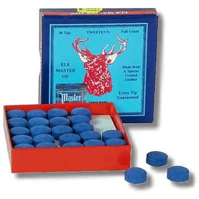 Image de Cuir adhésif Elkmaster, queue de billard en cuir, taille:13 mm