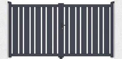 Produktbild von Doppelflügeltor aus Aluminium 3m VEYMONT H.160cm grau