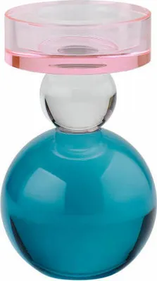 Produktbild von Gift Company Kerzenhalter Sari Kugel, Kerzenständer, Kristallglas, Rosa, Mint, Flieder, 13 cm, 1094601012