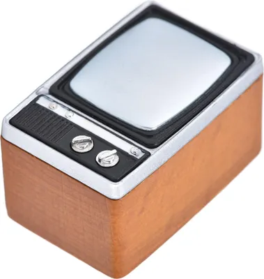 Image de Télévision pour maison de poupée, style mignon, aspect réaliste, durable, petite, compacte, jouet amusant et intéressant comme cadeau pour la salle à manger