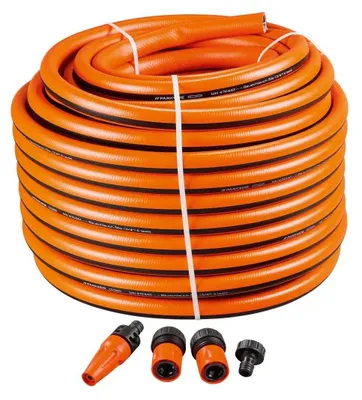 Produktbild von Bauschlauch / Gartenschlauch  50 m 19mm (¾") mit Anschlüssen, 6-lagig