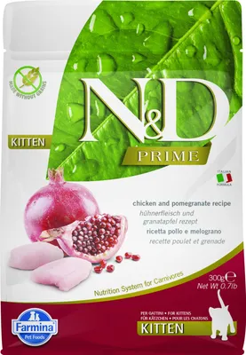 Productafbeelding van N&D PRIME KATJONGEN, Kip & Granaatappel, 300g