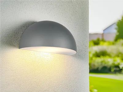 Produktbild von LED Downlight Außenwandleuchte Anthrazit 27cm breit für Fassadenbeleuchtung