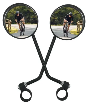 Obrázok produktu pre Zrkadlá na bicykel, 2 kusy, HD sklo, vhodné na riadidlá s priemerom 22-25 mm, vhodné pre elektrobicykle a horské bicykle